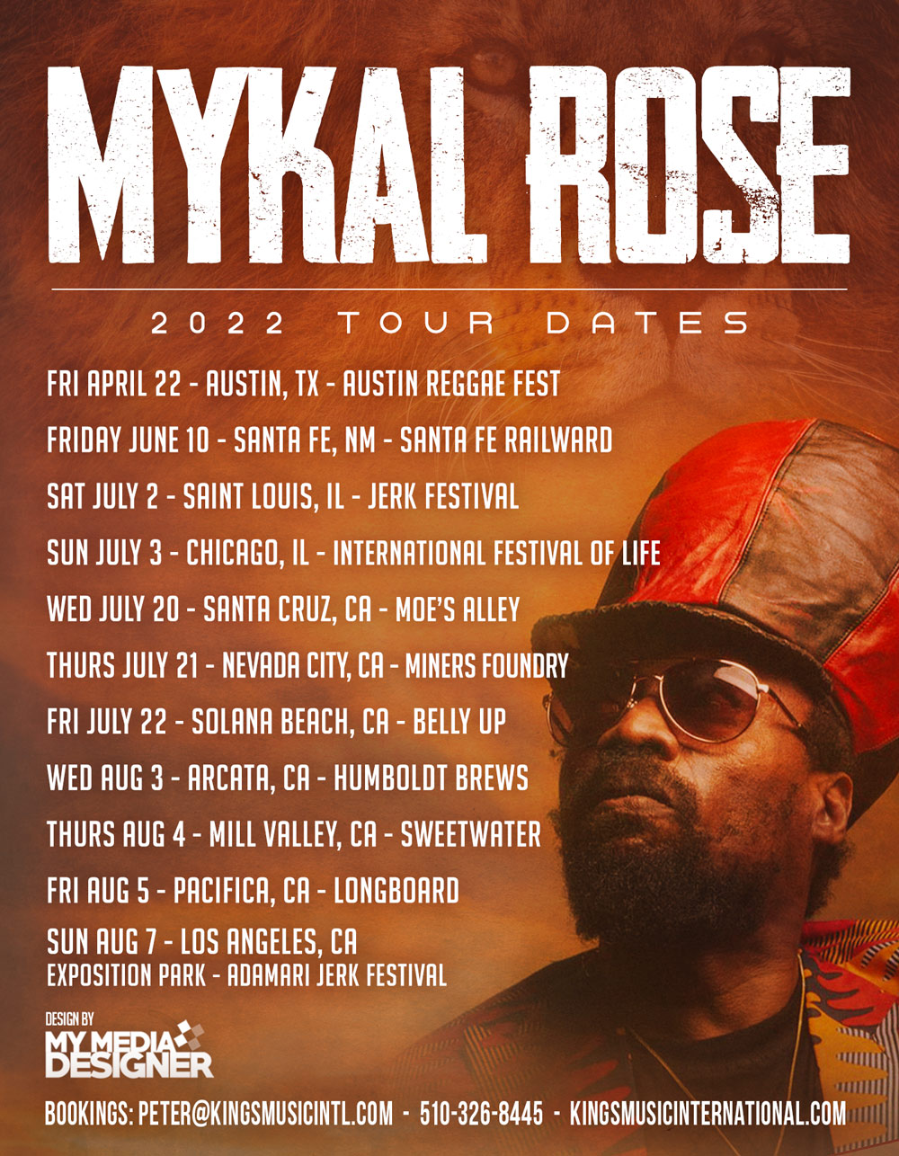 Mykal Rose Tour Dates